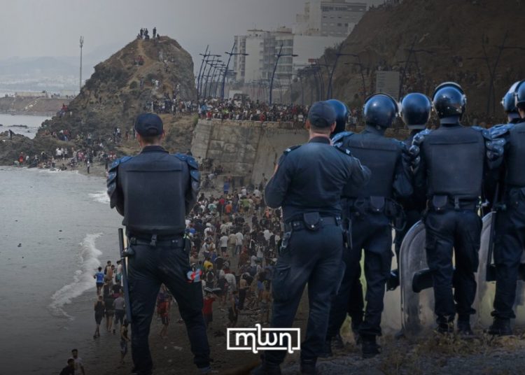 Morocco's security forces during recent Ceuta mass crossings.