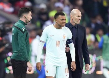 Real Madrid have confirmed that Kylian Mbappe suffered a hyperextension of the posterior capsule of his left knee while playing