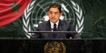 Foreign Minister Nasser Bourita. (Designed by MWN team)