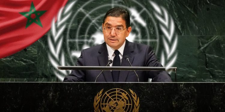 Foreign Minister Nasser Bourita. (Designed by MWN team)