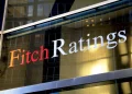 Fitch Ratings signage displayed at the credit rating agency’s offices.