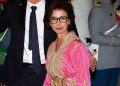 Rachida Dati, France’s former culture minister, pictured wearing a traditional Moroccan caftan.