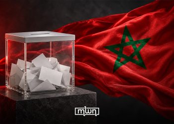 Ballot box set against the Moroccan flag, symbolizing the country’s legislative elections. (Designed by MWN team)