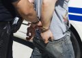 Illustration of a police arrest.