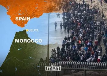 Tens of thousands crossed from Morocco into the Spanish-occupied enclave of Ceuta in late July. (Designed by MWN team)