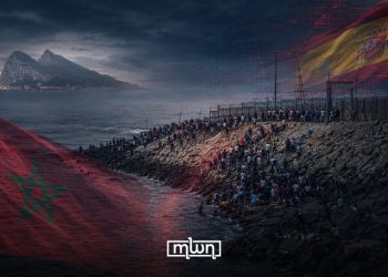 Morocco and Spain, with Ceuta and the July mass crossing in the foreground.