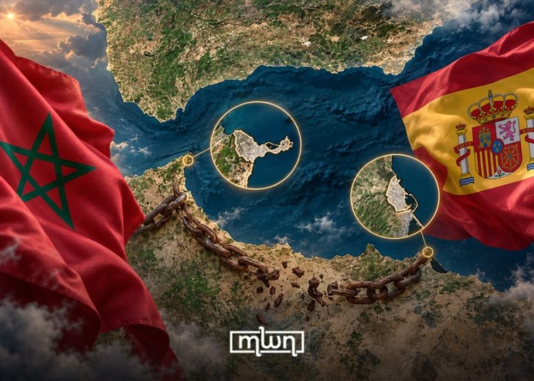 A feature image depicting Ceuta and Melilla and the enduring territorial and sovereignty dispute between Morocco and Spain.