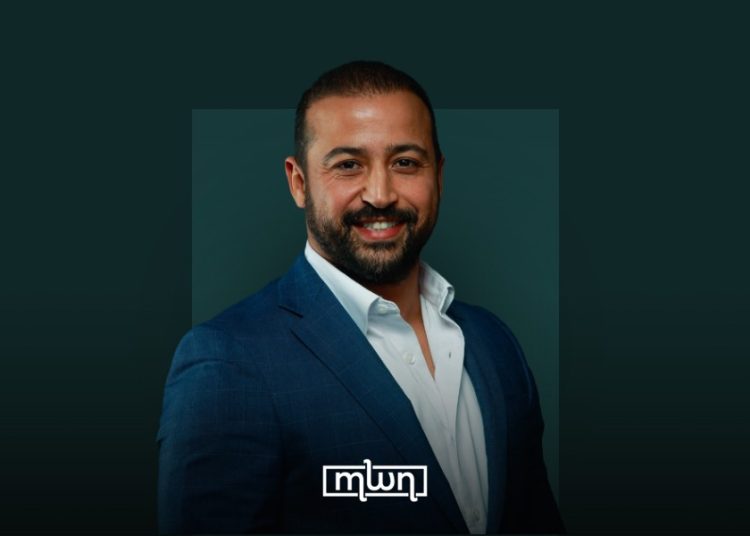 A portrait featuring Mustapha Rafiki, General Manager for the Maghreb and Francophone Africa at Tech First Gulf (TFG), by MWN Design Team.