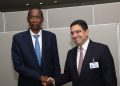 Senegalese Minister of African Integration, Foreign Affairs and Senegalese Abroad Cheikh Niang and Morocco's Foreign Affairs Minister Nasser Bourita.