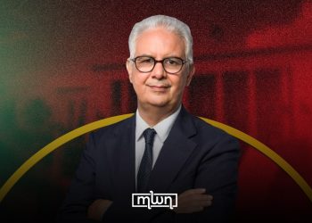 A graphic featuring Istiqlal Party Secretary-General Nizar Baraka, by MWN Design Team.