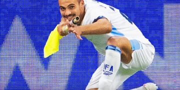 Israel’s Abu Farchi Sent Off After Controversial Goal Celebration