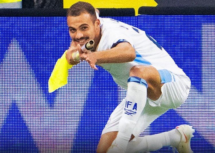Israel’s Abu Farchi Sent Off After Controversial Goal Celebration