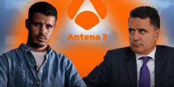 Moroccan author and political analyst Samir Bennis debates Taleb Alisalem on Antena 3.