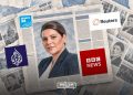 Fatima Ezzahra El Mansouri alongside international media outlets covering her appointment as Morocco’s first woman head of government.