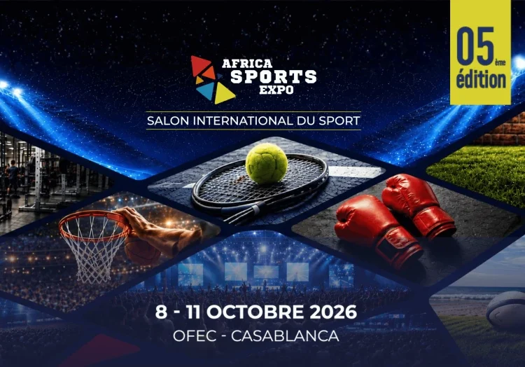 The fifth edition of Africa Sports Expo will take place from October 8 to 11 at the Office of Fairs and Exhibitions of Casablanca (OFEC), bringing together key players from Morocco’s and Africa’s sports industries.