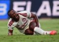 Moroccan international Ayoub El Kaabi suffered a serious leg injury during Olympiacos’ Greek Super League match against Volos on Saturday.
