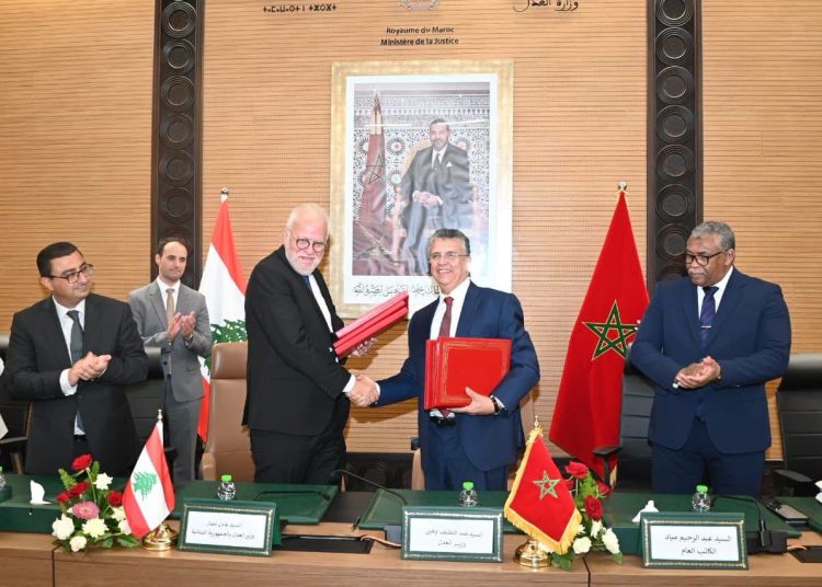 Morocco, Lebanon Sign Three Agreements to Strengthen Judicial Cooperation