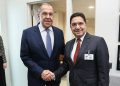 Foreign Minister Nasser Bourita and his Russian counterpart, Sergey Lavrov.