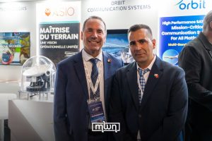 Samuel Snir, Executive Vice President for Global Sales and Business Development at Orbit Communication Systems, alongside Shlomi Maman, Senior Director of Sales and Business Development at Orbit Communication Systems.
