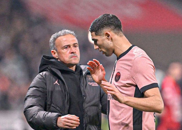 Luis Enrique reveals Achraf Hakimi is on PSG’s penalty-taker shortlist
