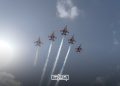 The flying display of Marrakech Airshow 2026, caught from the ground as it unfolds.
