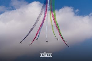 The flying display of Marrakech Airshow 2026, caught from the ground as it unfolds.