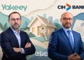 Lotfi Sekkat, CEO of CIH Bank, appears on the right beside the bank’s logo, while Karim Beqqali, founder and CEO of Yakeey, appears on the left beside the Yakeey logo. (Designed by MWN team)