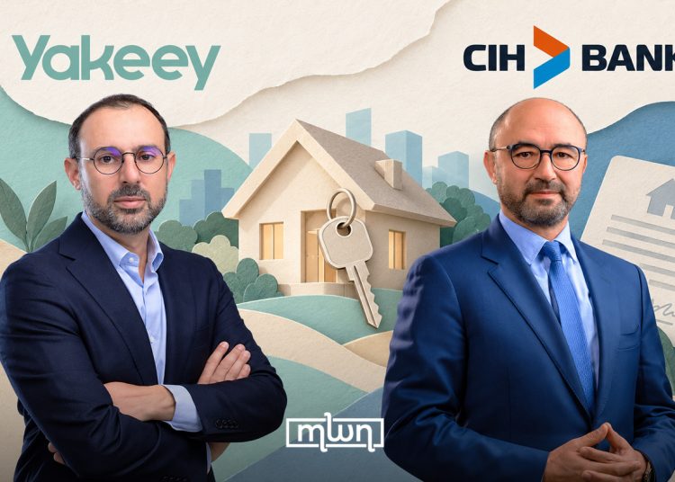 Lotfi Sekkat, CEO of CIH Bank, appears on the right beside the bank’s logo, while Karim Beqqali, founder and CEO of Yakeey, appears on the left beside the Yakeey logo. (Designed by MWN team)