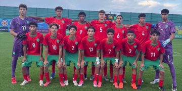 Morocco’s U-15 national football team secured a place in the round of 16 of the FIFA U-15 World Cup & Festival on Wednesday after defeating Cameroon 4-1 at the Hovsan Competition Complex in Baku, Azerbaijan.