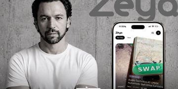 A graphic featuring Moroccan-American entrepreneur Mehdi Taifi, founder of Zèya, by MWN Design Team.