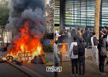 France faced another day of high school disruptions today