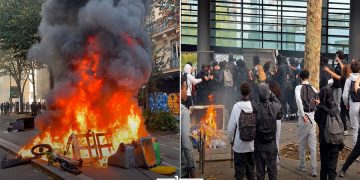 France faced another day of high school disruptions today