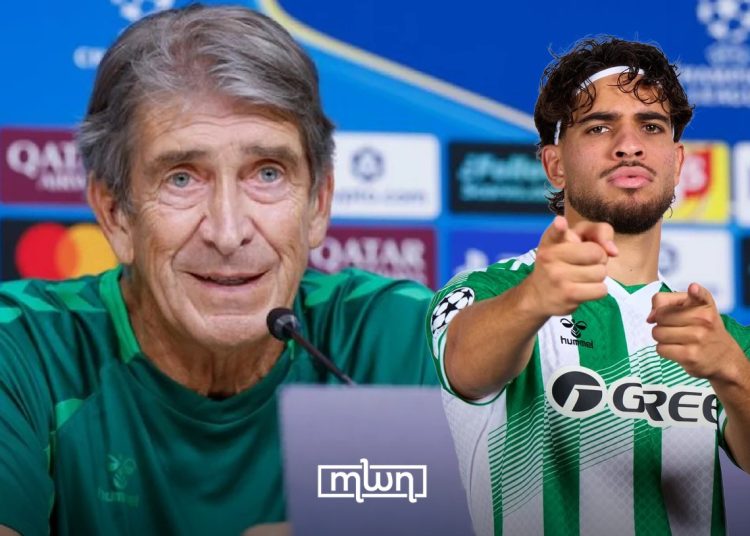 Pellegrini Commends Ezzalzouli’s Progress After Champions League Strike