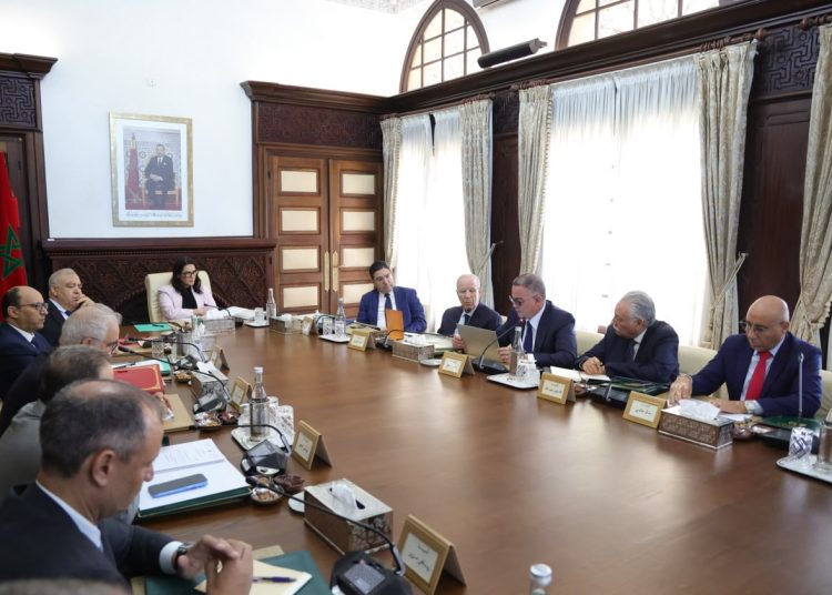 A picture showing the Council of Government meeting during which ministers approved the draft Finance Bill for 2027