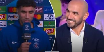 Hakimi and Regragui on Canal+ | Created by MWN Design Team