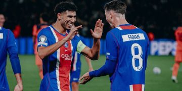 Hakimi provided an assist for Fabián Ruiz’s late goal as PSG secured an important victory at the Parc des Princes
