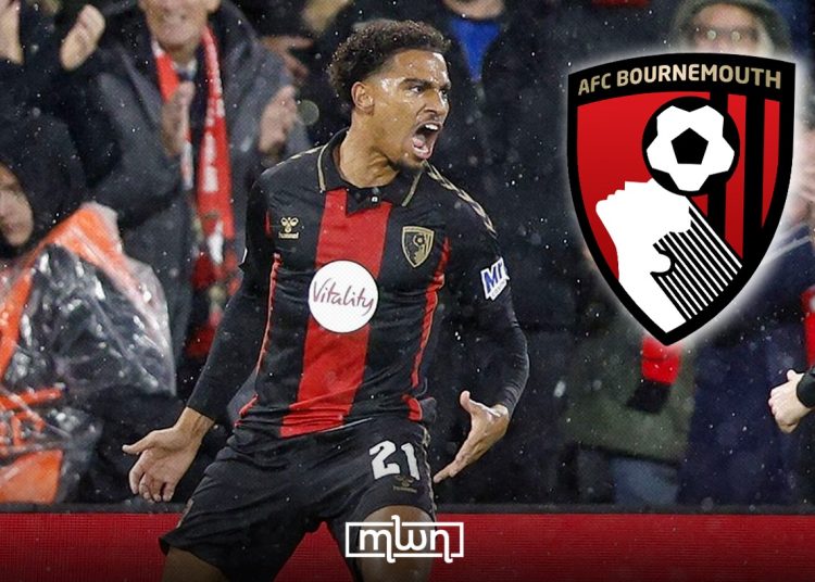 Amine Adli scored for Bournemouth | Created by MWN Design Team