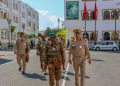 Malian military delegation during the security visit to Morocco, accompanied by Moroccan military officials.