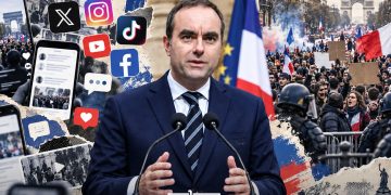 France’s Prime Minister Sébastien Lecornu, social media platforms, and protesters who took part in demonstrations across France on October 24, 2026.