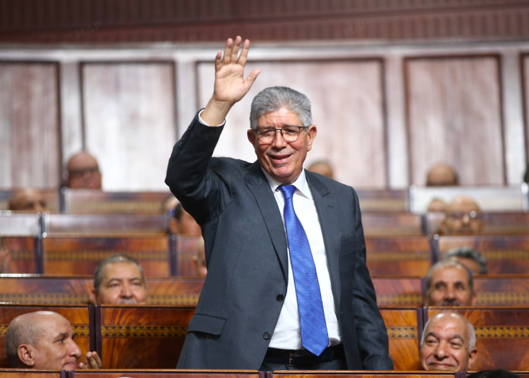 Ahmed Touizi shortly after the announcement of his election as Speaker of Morocco’s House of Representatives. (Credit: MAP)