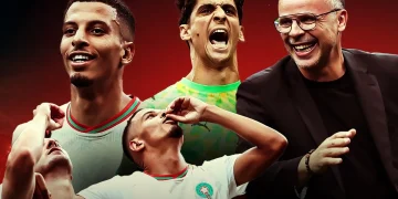 Morocco’s national football team has maintained its position as the top-ranked African side despite dropping one place to seventh in the latest FIFA world ranking released on Wednesday.