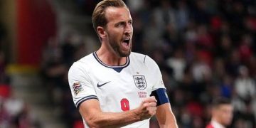 England captain Harry Kane has equaled the national team’s all-time appearance record after starting against the Czech Republic in the UEFA Nations League on Tuesday.