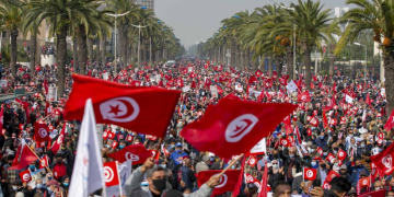 Tunisians Stage Biggest Protest in Years Against Kais Saied
