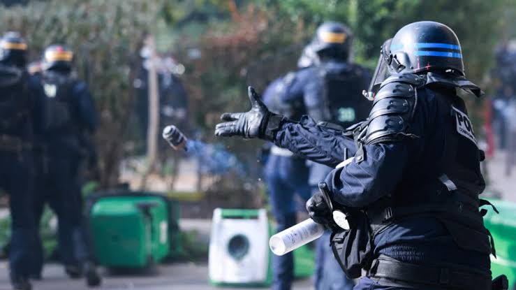 france high school protests grenade