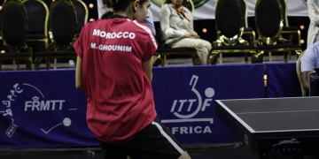 Morocco’s women’s national table tennis team won the bronze medal at the African Table Tennis Championships held in Tangier, following their elimination by Egypt in the semifinals.